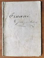 ERNANI 1856 LIBRETTO D'OPERA - Opéra