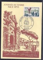 Carte Locale Journee Du Timbre 1955 Nice - Lettres & Documents