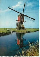 Pays-Bas. CPSM. Zuid-Holland. Holande Méridionale. Moulin à Vent Et Canal D'eau à Kinderdijk - Kinderdijk