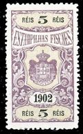 !										■■■■■ds■■ Portugal Revenues 1902 5 Réis (*) (x13107) - Unused Stamps
