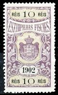 !										■■■■■ds■■ Portugal Revenues 1902 10 Réis (*) (d13108) - Neufs