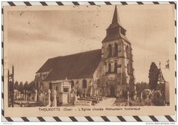 4AG543 THOUROTTE L'EGLISE CLASSEE   2 SCANS - Thourotte