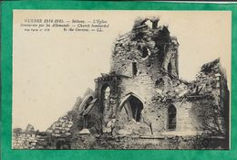 Bétheny (51) L'église Bombardée Par Les Allemands Guerre 1914-15 - 2scans - Bétheny