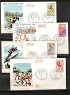 France / Frankreich 1968 Olympic Games Grenoble Interesting Letters - Winter 1968: Grenoble