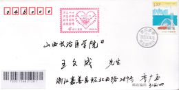 CHINA  ZHEJIANG JIASHAN TO SHANXI CHANGZHI COVER WITH 战胜瘟情 Conquer The Plague ANTI COVID-19/ VIRUS INFORMATION - Briefe U. Dokumente