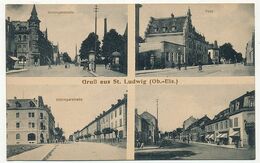 CPA - ST-LUDWIG (Haut Rhin) - Gruss Aus St -Ludwig ( Petites Vues ) - Other & Unclassified