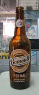 AC - BOMONTI % MALT BEER  EMPTY GLASS BOTTLE SCREEN PRINTED - Bière