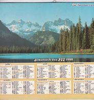 Almanach Du Facteur, Calendrier De La Poste, 1988, SEINE-MARITIME, Mt Hood USA,Lac De Montagne - Grand Format : 1981-90