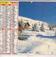 Almanach Du Facteur, Calendrier De La Poste, 1991, SEINE-MARITIME, Courchevel (73), La Condamine Sainte Anne (04) - Grand Format : 1991-00