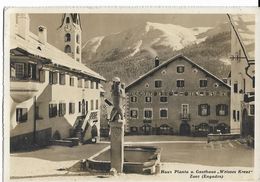 ZUOZ (Engadin)  Haus Planta U. Gasthaus "Weisses Kreuz", Cpsm GF, Envoi 1929 - Zuoz