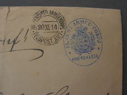 Kassen Brief Armeekorps 1914 - Feldpost (portvrij)