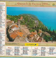 Almanach Du Facteur, Calendrier De La Poste, 1996, Côte D'Or, Roquebrune (06), Rayol (83) - Grand Format : 1991-00