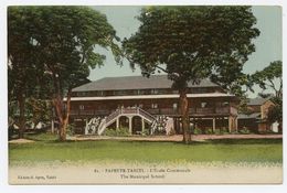 Papeete-Tahiti. L'école Communale. The Municipal School. - Polynésie Française