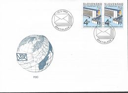 1999 Slowakei Mi. 336 FDC    125 Jahre Weltpostverein (UPU - FDC