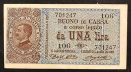 Vittorio Emanuele III° 1 Lira 21 09 1914 Spl+ Macchioline  LOTTO 1404 - Italië – 1 Lira