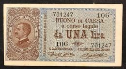 Vittorio Emanuele III° 1 Lira 21 09 1914 Spl+ Macchioline  LOTTO 1404 - Italia – 1 Lira