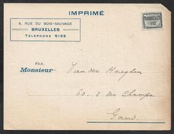 1910 BELGIQUE - IMPRIMÉ PREOB. 1c  A GAND  - ASSURER VOS BAGAGES - Rollo De Sellos 1900-09