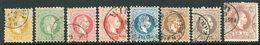 AUSTRIA 1867 Franz Joseph Coarse Print Set To 50 Kr. With Both Types Of 5 Kr., Fine Used - Oblitérés