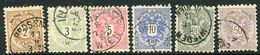 AUSTRIA 1883 Arms Set Of 6 Fine Used.  Michel 44-49 - Used Stamps