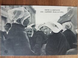 Lannion.étude De Coiffes.coiffes Costumes Bretons.rare.cliché De Lespinasse N°1321 - Lannion