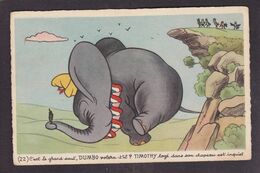 CPA éléphant Walt Disney Position Humaine Non Circulé - Elephants