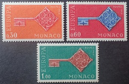 DF40266/2154 - 1968 - MONACO - EUROPA - SERIE COMPLETE - N°749 à 751 NEUFS** - Neufs