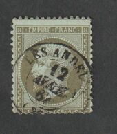 Timbres -  N°20  - Type  Napoléon III , Légende  Empire Franc  - 1862 - Oblitéré - - Sonstige & Ohne Zuordnung