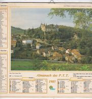 Almanach Du Facteur, Calendrier De La Poste,1985, COTE D'OR, La Rochepot (21), Collonges La Rouge (19) - Grand Format : 1981-90