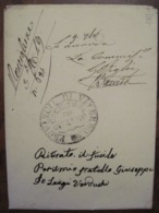Provincia De Viterbo 1849 Vorphila Préphilatelie Cachet Directeur De La Police Polizia - 1. ...-1850 Prephilately