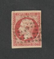 Timbres - N° 17Aa -  Type  Napoléon III , Légende  Empire Franc  - 1854 -   Oblitéré - - Autres & Non Classés