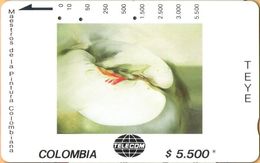 Colombia - CO-MT-55, Tamura, Melus, Teye, Art, 5,500 $, 10.000ex, Used As Scan - Colombie