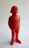 FIGURINE PUBLICITAIRE ESSO Belge 1973 Monochrome Rouge -Tintin - HOMME DE MAIN - PETIT BANDIT CHAUVE - Tim & Struppi