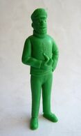 FIGURINE PUBLICITAIRE ESSO Belge 1973 Monochrome Vert -Tintin - CAPITAINE HADDOCK - Tim & Struppi