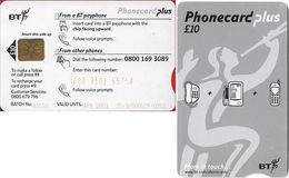 UK - BT (Chip) - PPL Phonecard Plus - PPL011B - Exp.04.2003, PIN & #, 10£, Used - BT Phonecard Plus