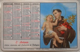 CALENDARIO 1968 - SANTUARIO DI S. ANTONIO - BOLOGNA - Petit Format : 1961-70