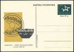 POLEN 1959 (Juli) 40 Gr. "archäolog. Ausgrabungen Biskupin", 2 Verschied. = Kompl. Satz Und 1 Farb-Variante , Ungebr., 3 - Prehistorie