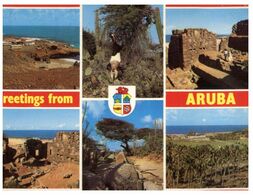 (J 9) Aruba (with Stamps) Greetings - Aruba