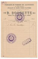 NIMES (Gard) - Facture Timbres En Caoutchouc B.Bougette - Empreintes Fédération Des Jeunesses Laïques - Historische Dokumente