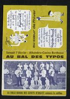 PETIT CALENDRIER DE POCHE 1970 - FORMAT 14x10 Cm  DÉPLIÉ - BAL TYPOS - BORDEAUX 33 -FOLLE BANDA GENETS D'ANGLET- FETE - Petit Format : 1961-70