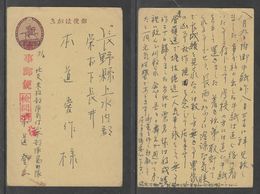 JAPAN WWII Military 2sen Postcard NORTH CHINA WW2 MANCHURIA CHINE MANDCHOUKOUO JAPON GIAPPONE - Cartas & Documentos