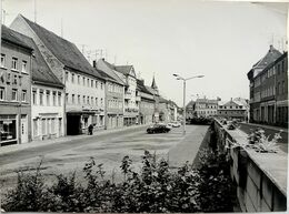 #20   Street Square Cars In Oschatz - Saxony, GERMANY - Big Size Postcard 1970's - Oschatz