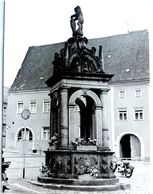 #20  Neumarkt With Fountain In Oschatz - Saxony, GERMANY - Big Size Postcard 1970's - Oschatz