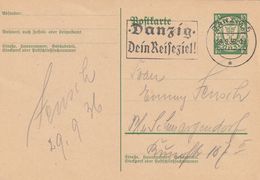 Danzig Entier Postal 1936 - Postal  Stationery