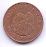 JERSEY 1992: 2 Pence, Magnetic, KM 55b - Jersey