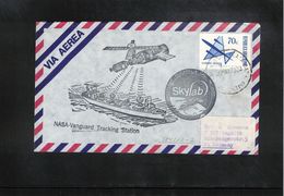 Ascension 1973 Space / Raumfahrt Skylab USNS Vanguard Tracking Station Interesting Cover - Amérique Du Sud