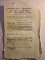 BULLETIN DE LOIS De 1833 - CANNONIERS GARDE COTES AFRIQUE - ROUTE MAREUIL SUR AY BERGERES VERTUS - VILLEVIEUX JURA - Wetten & Decreten