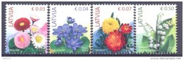 2014. Latvia, Flowers,  4v, Mint/** - Lettonie