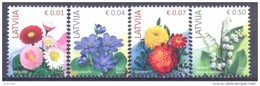 2014. Latvia, Flowers,  4v, Mint/** - Lettland