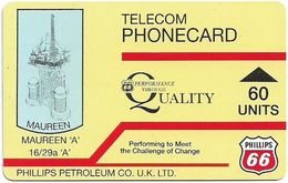 UK - Oil Rigs (Autelca) - (YELLOW) Phillips Petroleum - Maureen 'A' (IPLS In Blue On Back), 60Units, Used - [ 8] Firmeneigene Ausgaben