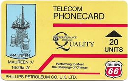 UK - Oil Rigs (Autelca) - (YELLOW) Phillips Petroleum - Maureen 'A' (IPLS In Red On Back), 20Units, Used - [ 8] Firmeneigene Ausgaben